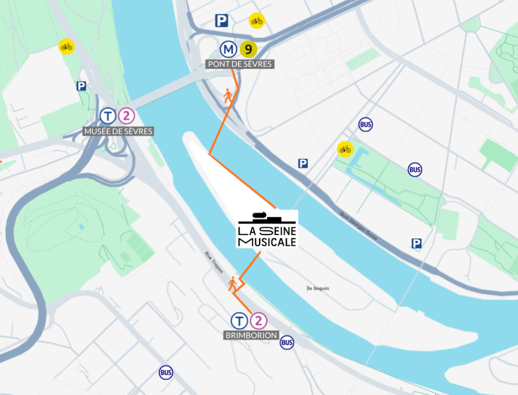 Plan accès La Seine Musicale